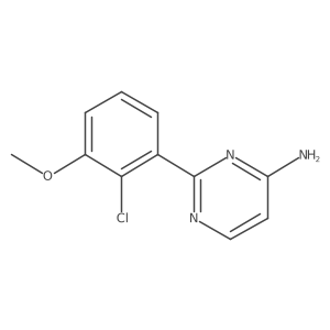 2-(2-Chloro-3-methoxyphenyl)pyrimidin-4-amine结构式