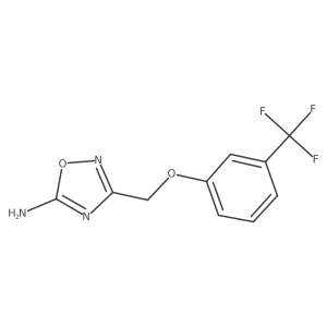 3-{[3-(Trifluoromethyl)phenoxy]methyl}-1,2,4-oxadiazol-5-amine Structure