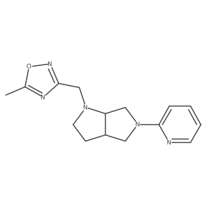 2-{1-[(5-Methyl-1,2,4-oxadiazol-3-yl)methyl]-octahydropyrrolo[2,3-c]pyrrol-5-yl}pyridine Structure