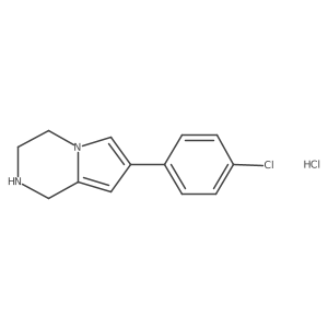 7-(4-Chlorophenyl)-1,2,3,4-tetrahydropyrrolo[1,2-a]pyrazine;hydrochloride结构式