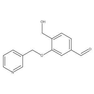 4-(Hydroxymethyl)-3-(pyridin-3-ylmethoxy)benzaldehyde结构式