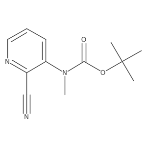 tert-butyl N-(2-cyanopyridin-3-yl)-N-methylcarbamate结构式