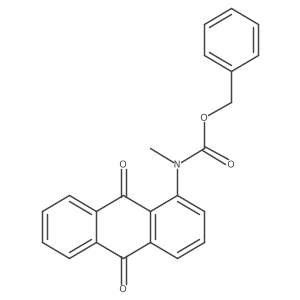 benzyl N-(9,10-dioxo-9,10-dihydroanthracen-1-yl)-N-methylcarbamate Structure