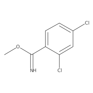 Methyl 2,4-dichlorobenzene-1-carboximidate结构式