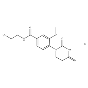 N-(2-aminoethyl)-4-(2,4-dioxo-1,3-diazinan-1-yl)-3-methoxybenzamide;hydrochloride Structure