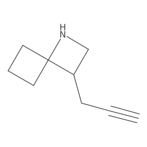 3-(Prop-2-yn-1-yl)-1-azaspiro[3.3]heptane结构式