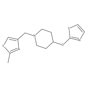 1-[(2-Methyl-1,3-thiazol-4-yl)methyl]-4-(1,3-thiazol-2-yloxy)piperidine Structure
