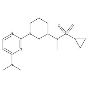 N-{1-[4-(dimethylamino)pyrimidin-2-yl]piperidin-3-yl}-N-methylcyclopropanesulfonamide Structure