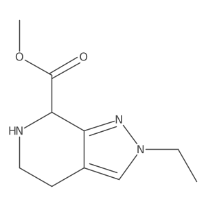 methyl 2-ethyl-2H,4H,5H,6H,7H-pyrazolo[3,4-c]pyridine-7-carboxylate结构式