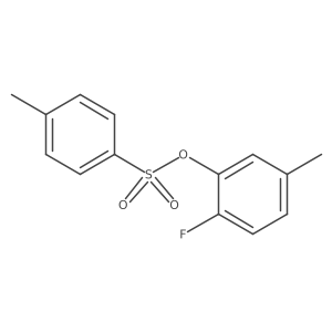 2-Fluoro-5-methylphenyl 4-methylbenzene-1-sulfonate结构式