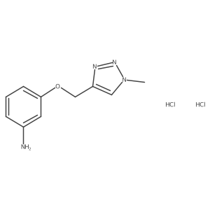 3-[(1-methyl-1H-1,2,3-triazol-4-yl)methoxy]aniline dihydrochloride结构式