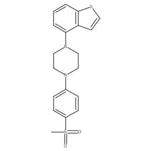 1-(1-Benzothiophen-4-yl)-4-(4-methanesulfonylphenyl)piperazine Structure