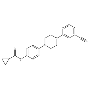 N-{5-[4-(4-cyanopyridin-2-yl)piperazin-1-yl]pyridin-2-yl}cyclopropanecarboxamide Structure