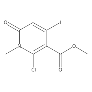 Methyl 2-chloro-4-iodo-1-methyl-6-oxo-1,6-dihydropyridine-3-carboxylate结构式
