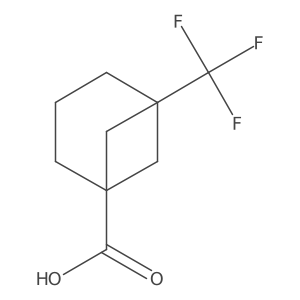 5-(Trifluoromethyl)bicyclo[3.1.1]heptane-1-carboxylic acid Structure