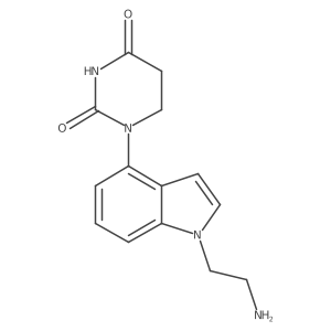 1-[1-(2-aminoethyl)-1H-indol-4-yl]-1,3-diazinane-2,4-dione结构式