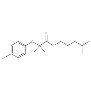 4-Methylpentyl 2-(4-chlorophenoxy)-2-methylpropanoate结构式