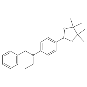 N-benzyl-N-ethyl-N-[4-(4,4,5,5-tetramethyl-1,3,2-dioxaborolan-2-yl)phenyl]amine结构式
