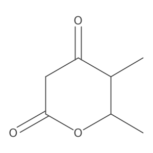 rel-(5R,6S)-Dihydro-5,6-dimethyl-2H-pyran-2,4(3H)-dione Structure