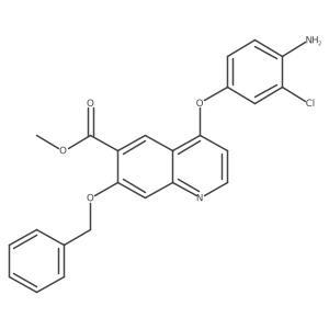Methyl 4-(4-amino-3-chlorophenoxy)-7-(benzyloxy)-6-quinolinecarboxylate结构式