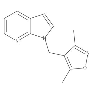 1h-Pyrrolo[2,3-b]pyridine,1-[(3,5-dimethyl-4-isoxazolyl)methyl]-结构式