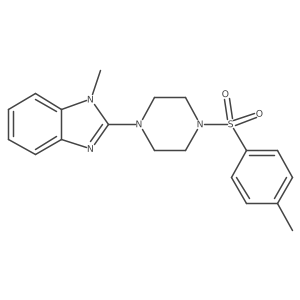 1-methyl-2-(4-tosylpiperazin-1-yl)-1H-benzo[d]imidazole Structure