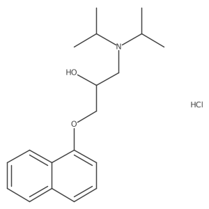 1-(Diisopropylamino)-3-(naphthalen-1-yloxy)propan-2-ol hydrochloride Structure