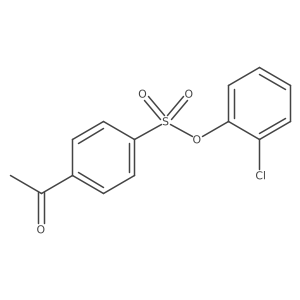 2-Chlorophenyl 4-acetylbenzenesulfonate结构式