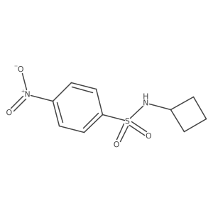 Benzenesulfonamide, N-cyclobutyl-4-nitro-结构式