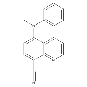 5-(Methyl(phenyl)amino)quinoline-8-carbonitrile结构式
