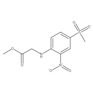 Methyl 2-[(4-methanesulfonyl-2-nitrophenyl)amino]acetate Structure