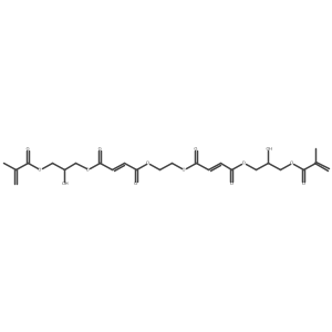 Ethylene bis(2-hydroxy-3-methacryloyloxypropyl) dimaleate Structure