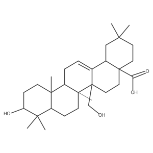 (3beta)-3,27-Dihydroxyolean-12-en-28-oic acid结构式