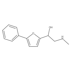 Alpha-[(methylamino)methyl]-5-phenyl-2-furanmethanol Structure
