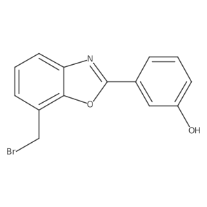 7-Bromomethyl-2-(3-hydroxyphenyl)-benzoxazole Structure