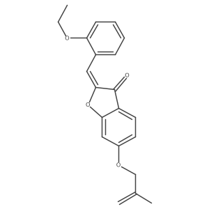 (Z)-2-(2-ethoxybenzylidene)-6-((2-methylallyl)oxy)benzofuran-3(2H)-one结构式
