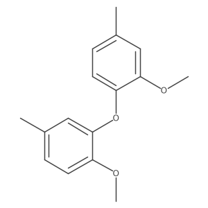 Benzene, 1-methoxy-2-(2-methoxy-4-methylphenoxy)-4-methyl- Structure