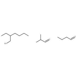 Butanal;2-ethylhexan-1-ol;2-methylpropanal Structure