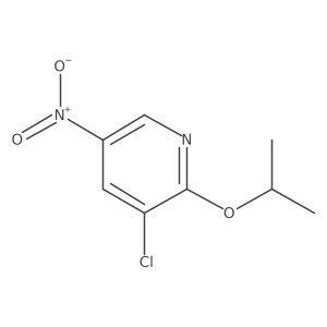 3-Chloro-5-nitro-2-(propan-2-yloxy)pyridine Structure