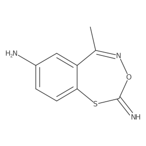 2-Imino-5-methyl-3,1,4-benzoxathiazepin-7-amine Structure