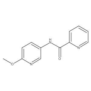 N-(6-methoxypyridin-3-yl)pyridine-2-carboxamide结构式
