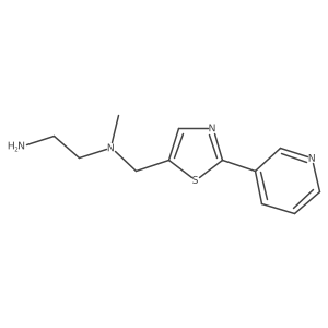 N1-Methyl-N1-[[2-(3-pyridinyl)-5-thiazolyl]methyl]-1,2-ethanediamine Structure