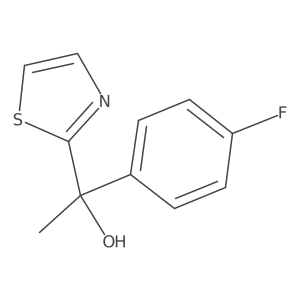 1-(4-Fluorophenyl)-1-(thiazol-2-yl)ethanol结构式