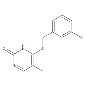 4-((3-chlorobenzyl)thio)-5-methylpyrimidin-2(1H)-one Structure