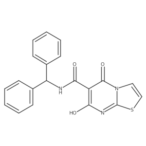 N-benzhydryl-7-hydroxy-5-oxo-5H-thiazolo[3,2-a]pyrimidine-6-carboxamide Structure