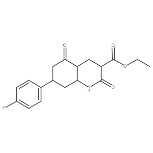 Ethyl 7-(4-fluorophenyl)-2,5-dioxo-1,3,4,4a,6,7,8,8a-octahydroquinoline-3-carboxylate Structure