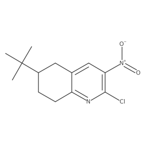 6-Tert-butyl-2-chloro-3-nitro-5,6,7,8-tetrahydroquinoline结构式