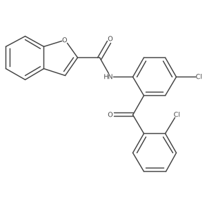 N-(4-chloro-2-(2-chlorobenzoyl)phenyl)benzofuran-2-carboxamide Structure