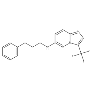 N-(3-phenylpropyl)-3-(trifluoromethyl)[1,2,4]triazolo[4,3-b]pyridazin-6-amine Structure