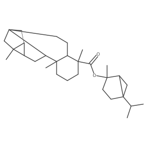 (2-methyl-5-propan-2-yl-2-bicyclo[3.1.0]hexanyl) (1S,4S,5R,9S,10R,13R,14S)-5,9,13-trimethylpentacyclo[11.2.1.01,10.04,9.012,14]hexadecane-5-carboxylate Structure